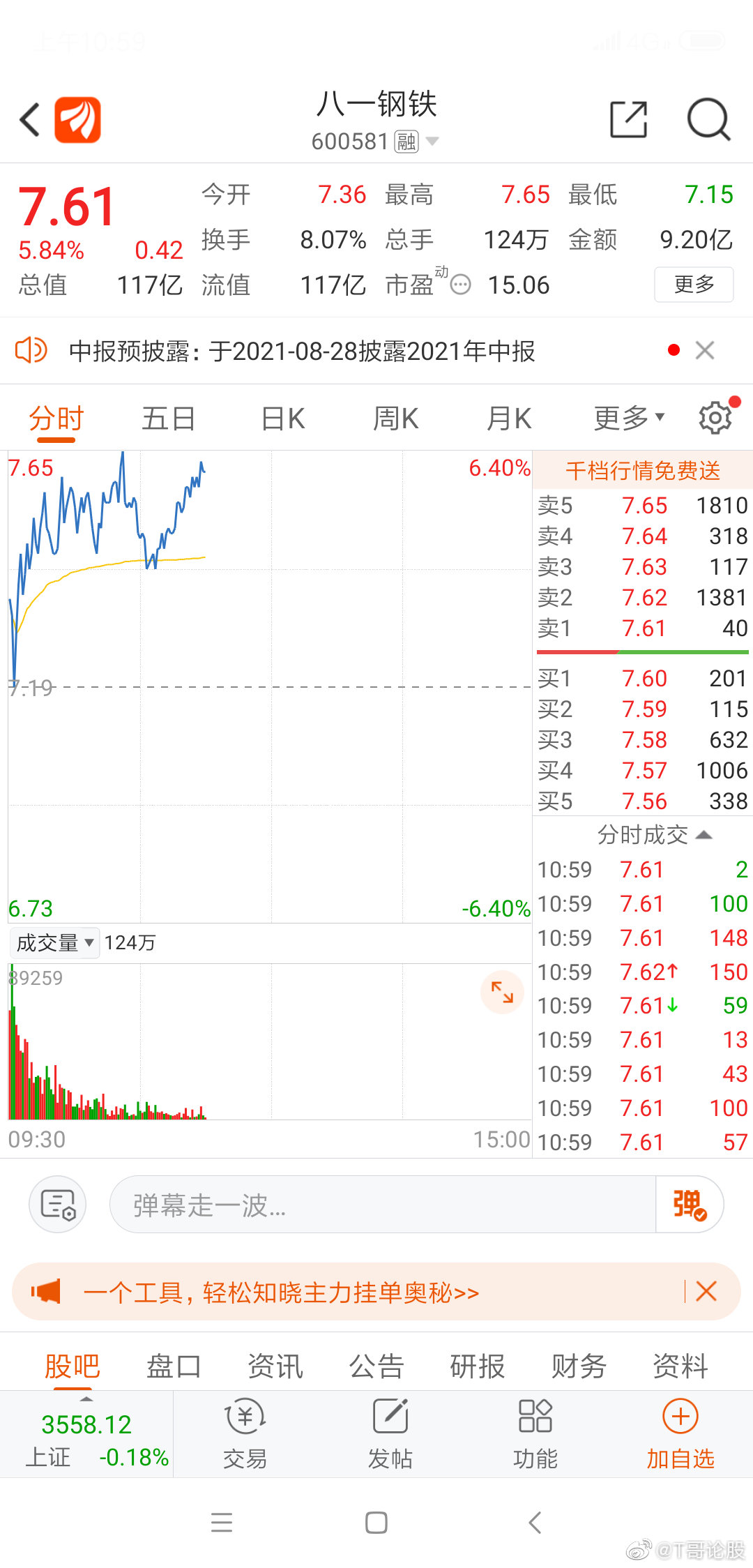 八一钢铁股票行情分析与展望