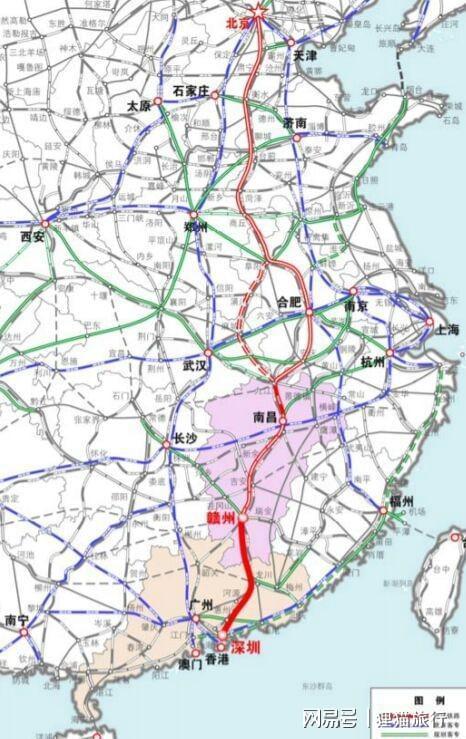 京九高铁最新线路图，一路飞驰，见证时代变迁的力量